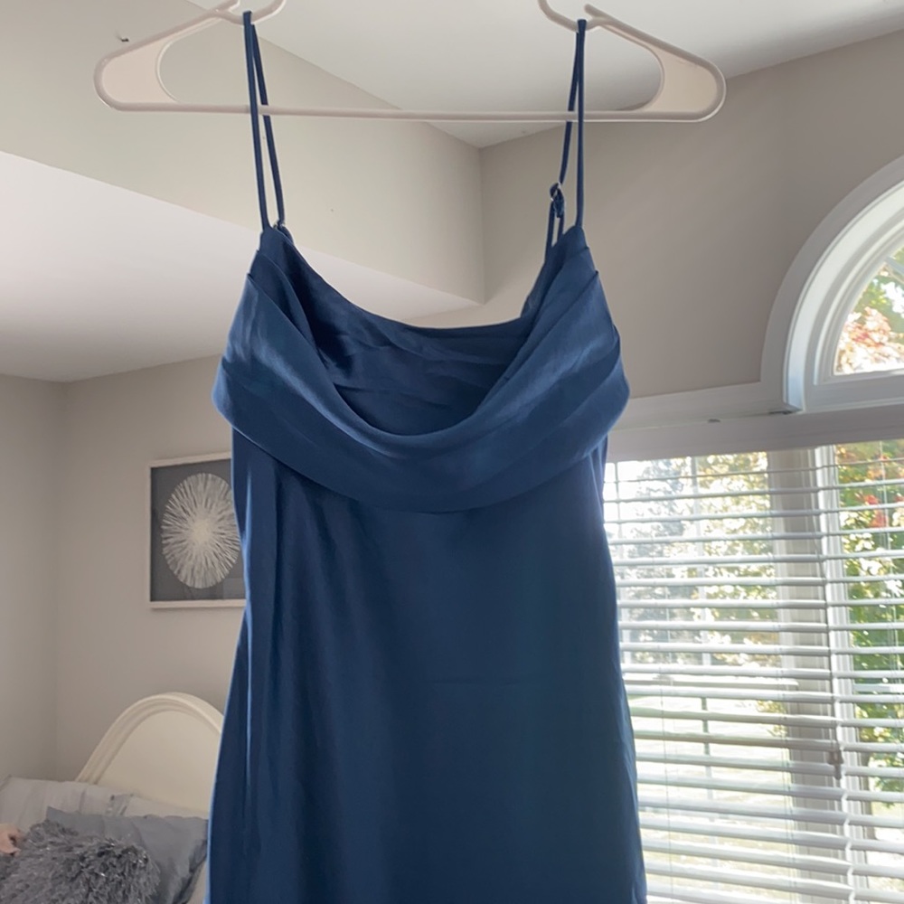 Hello molly blue silk dress - Picture 2 of 6